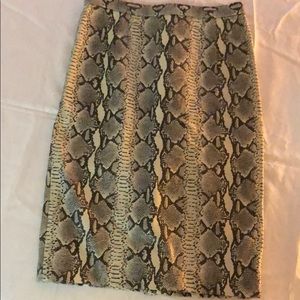 Tibi Snake Skirt